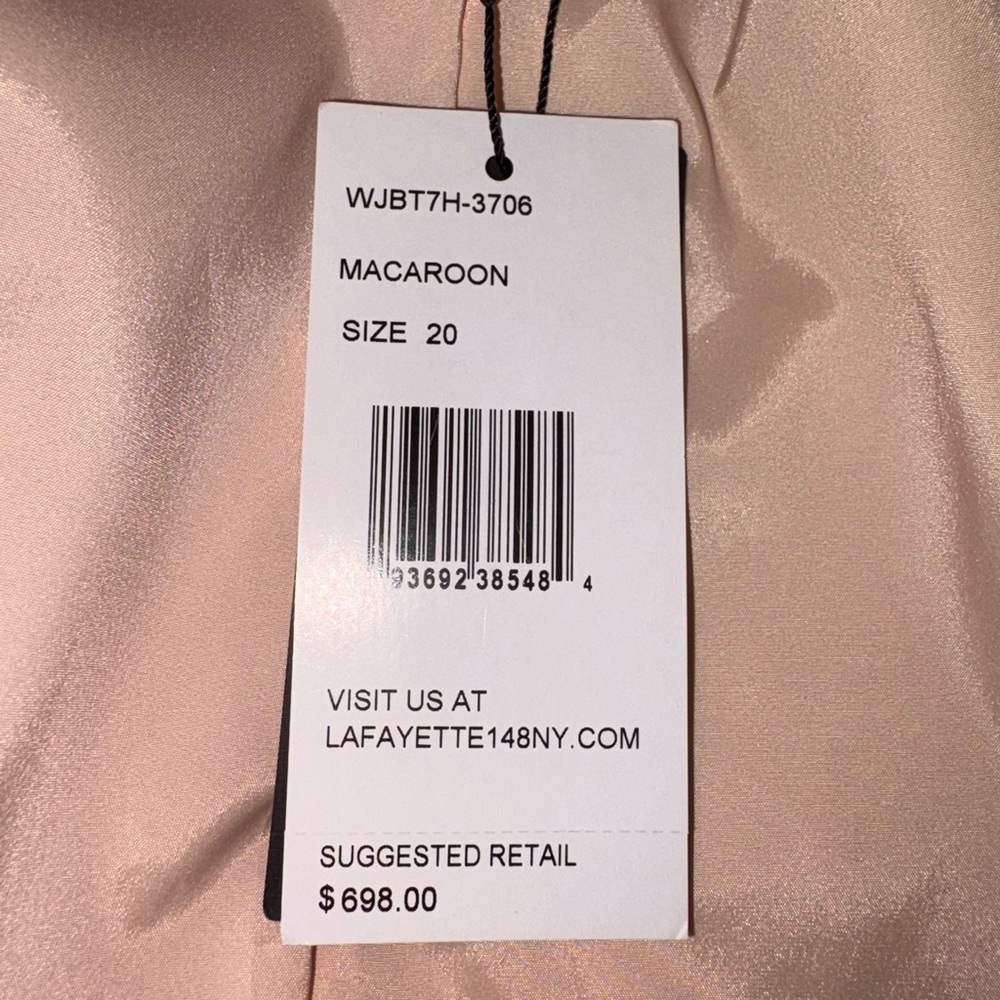 NWT Lafayette 148 New York pink linen open blazer $698 - Picture 8 of 9